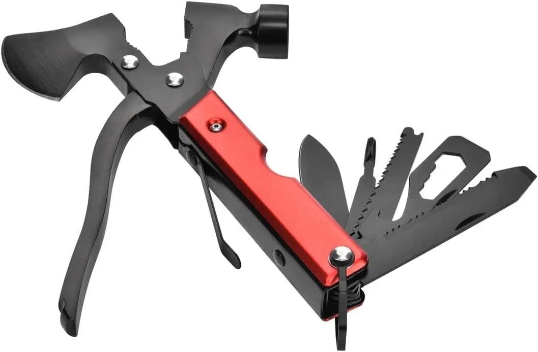 image:imageMonoprice 14in1 Tool Multi Functional Hammer Axe 18CM with Fabric Bag Camping Accessories Gift for Him Men Dad Boyfriend Pure Outdoor Collection