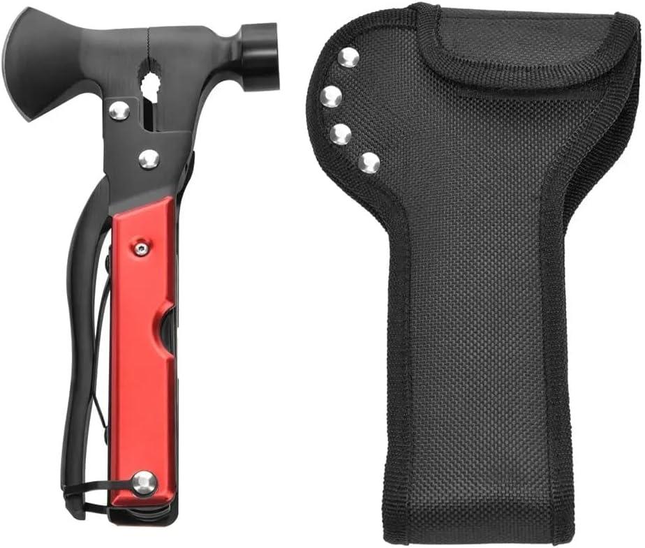 image:imageMonoprice 14in1 Tool Multi Functional Hammer Axe 18CM with Fabric Bag Camping Accessories Gift for Him Men Dad Boyfriend Pure Outdoor Collection