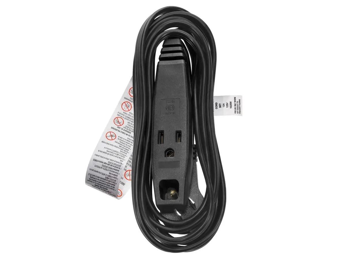 image:imageMonoprice 3Outlet Flat Plug Household Extension Cord 13 Amp SPT2 16AWG 6 Feet BlackBlack