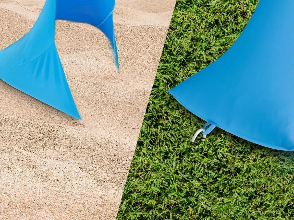 image:imageMonoprice 7Foot 4Person Sunshade with UPF 50 UV Protection Lightweight Lycra Fabric Blue Pure Outdoor Collection