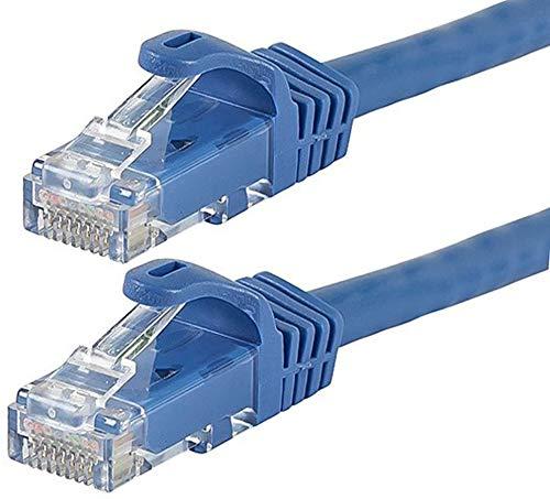 image:imageMonoprice Cat6 50ft Black Patch Cable UTP 24AWG 550MHz Pure Bare Copper Snagless RJ45 Flexboot Series Ethernet Cable Pack of 1Blue