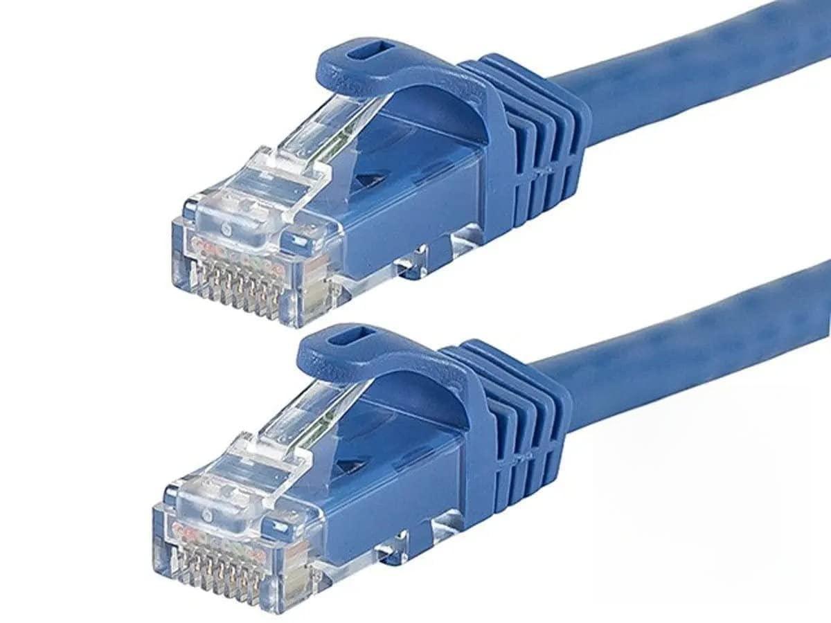image:imageMonoprice Cat6 50ft Black Patch Cable UTP 24AWG 550MHz Pure Bare Copper Snagless RJ45 Flexboot Series Ethernet Cable Pack of 1Blue