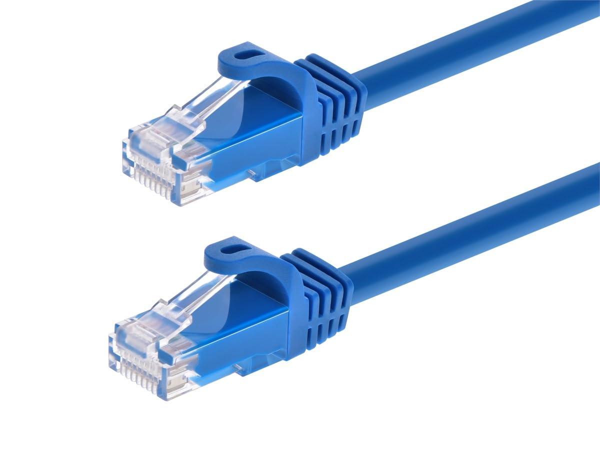 image:imageMonoprice Cat6 50ft Black Patch Cable UTP 24AWG 550MHz Pure Bare Copper Snagless RJ45 Flexboot Series Ethernet Cable Pack of 1Blue