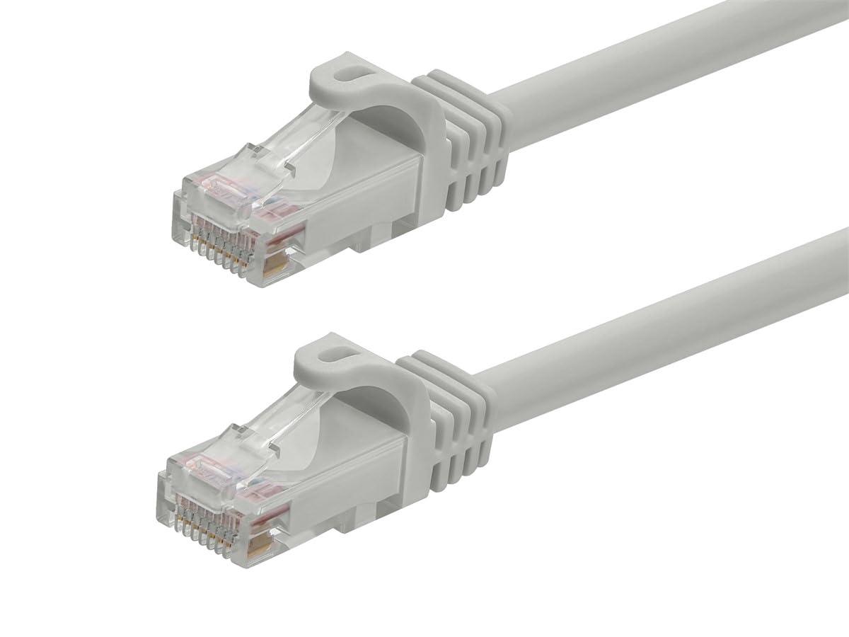 image:imageMonoprice Cat6 50ft Black Patch Cable UTP 24AWG 550MHz Pure Bare Copper Snagless RJ45 Flexboot Series Ethernet Cable Pack of 1Gray