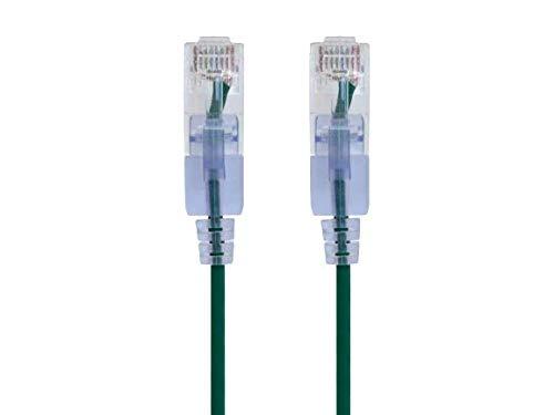 image:imageMonoprice Cat6A Ethernet Patch Cable Snagless RJ45 550Mhz 10G UTP Pure Bare Copper Wire 30AWG 10Pack 7 Feet Black SlimRun SeriesGreen