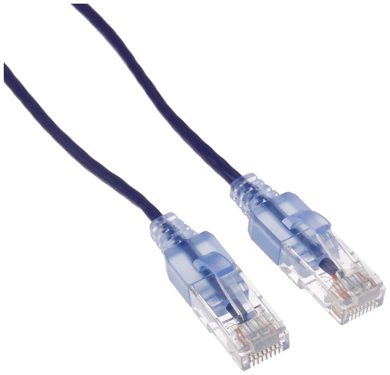 image:imageMonoprice Cat6A Ethernet Patch Cable Snagless RJ45 550Mhz 10G UTP Pure Bare Copper Wire 30AWG 10Pack 7 Feet Black SlimRun SeriesPurple
