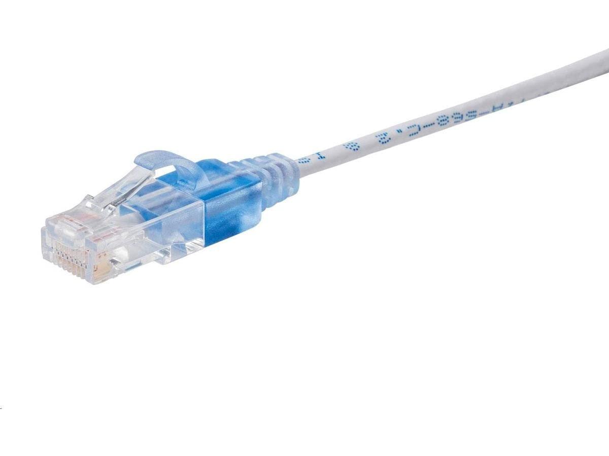 image:imageMonoprice Cat6A Ethernet Patch Cable Snagless RJ45 550Mhz 10G UTP Pure Bare Copper Wire 30AWG 10Pack 7 Feet Black SlimRun SeriesWhite
