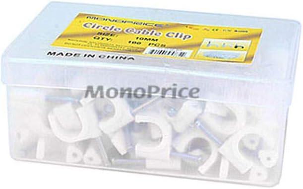 image:imageMonoprice Circle cable clips with steel nail 10mm 100pcsPack