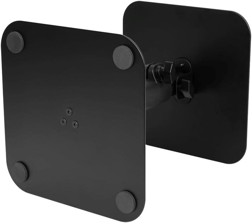 image:imageMonoprice Desktop Freestanding Speaker Stands Pair Adjustable with Cable Management for MediumLarge Bookshelf Studio Monitor Speakers