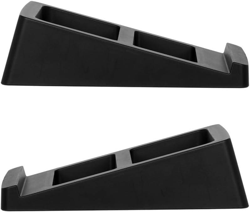 image:imageMonoprice Tilted Wedge Desktop Speaker Stands Pair for Small Sized Speakers AntiVibration 15 Degrees of Tilt for Bookshelf Speakers and Studio Monitors