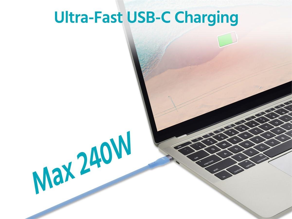image:imageMonoprice USB 20 USBC to USBC Silicone Cable 6ft Blue