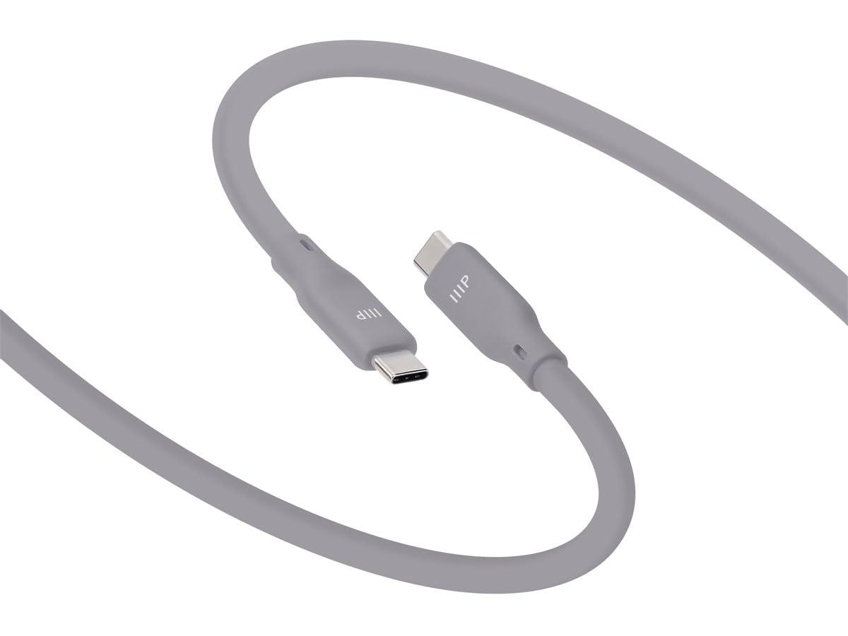 image:imageMonoprice USB4 Gen 2 Silicone Cable 6ft Gray