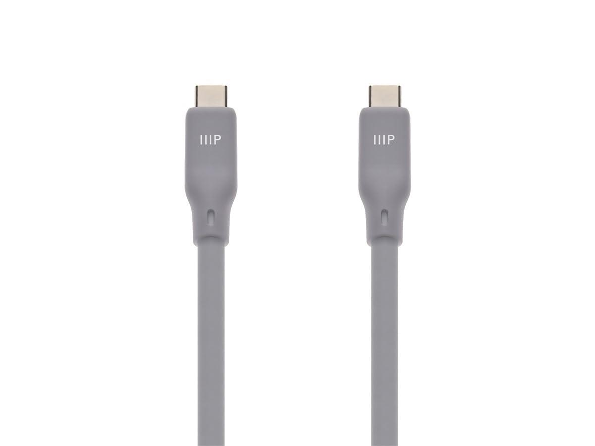 image:imageMonoprice USB4 Gen 2 Silicone Cable 6ft Gray