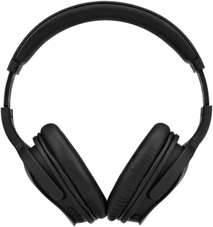 image:imageMonoprice Wireless Over Ear Headphones Active Noise Cancelling ANC Bluetooth 50 Extended Playtime Qualcomm aptX Audio 40mm Drivers Black