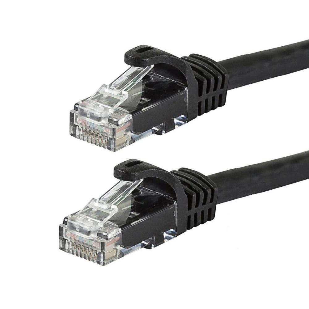 image:imageMonoprice  109799 Flexboot Cat6 Ethernet Patch Cable  Network Internet Cord  RJ45 Stranded 550Mhz UTP Pure Bare Copper Wire 24AWG 7ft Black12