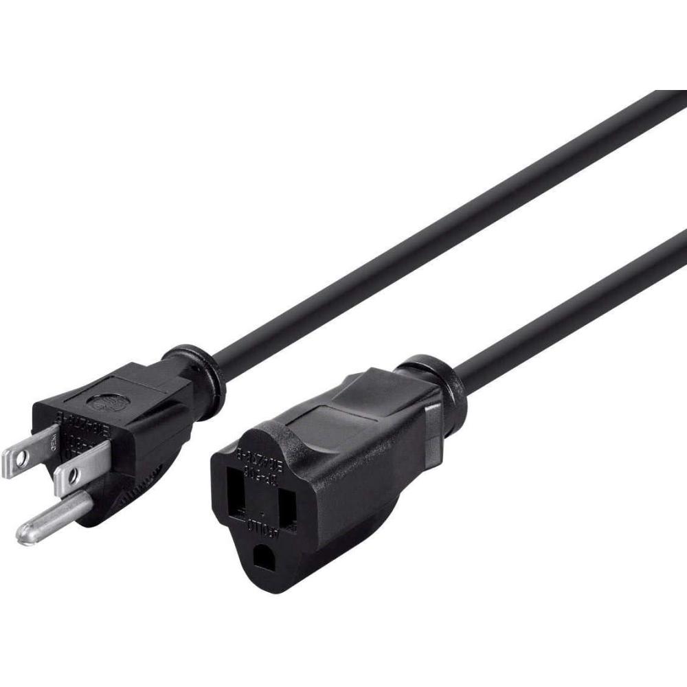 image:imageMonoprice 6ft 16AWG Power Extension Cord Cable  SJT 163C NEMA 515P TO NEMA 515R 13A125V AP301SP506  Black20 Feet