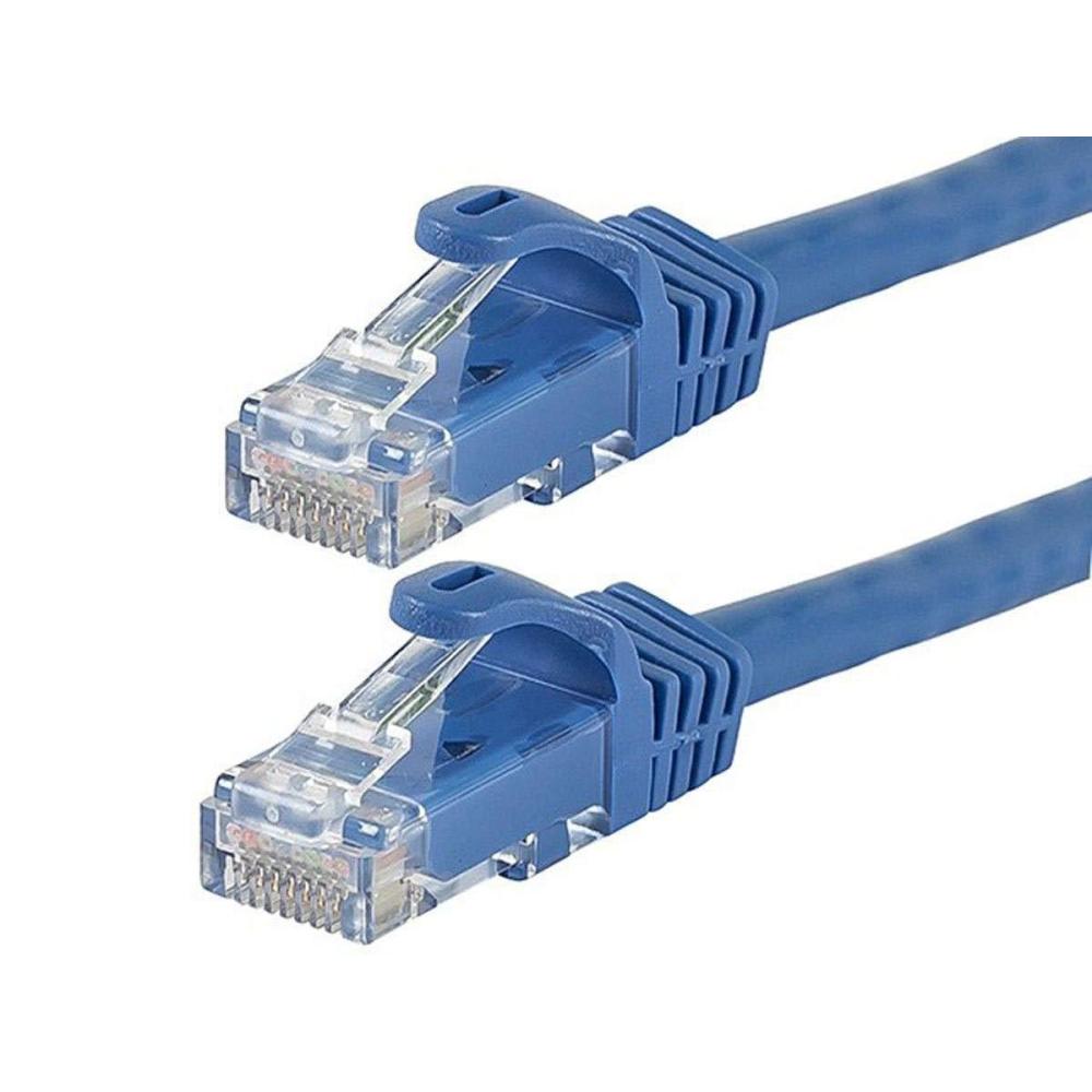 image:imageMonoprice Cat6 50ft Black Patch Cable UTP 24AWG 550MHz Pure Bare Copper Snagless RJ45 Flexboot Series Ethernet Cable Pack of 1Blue