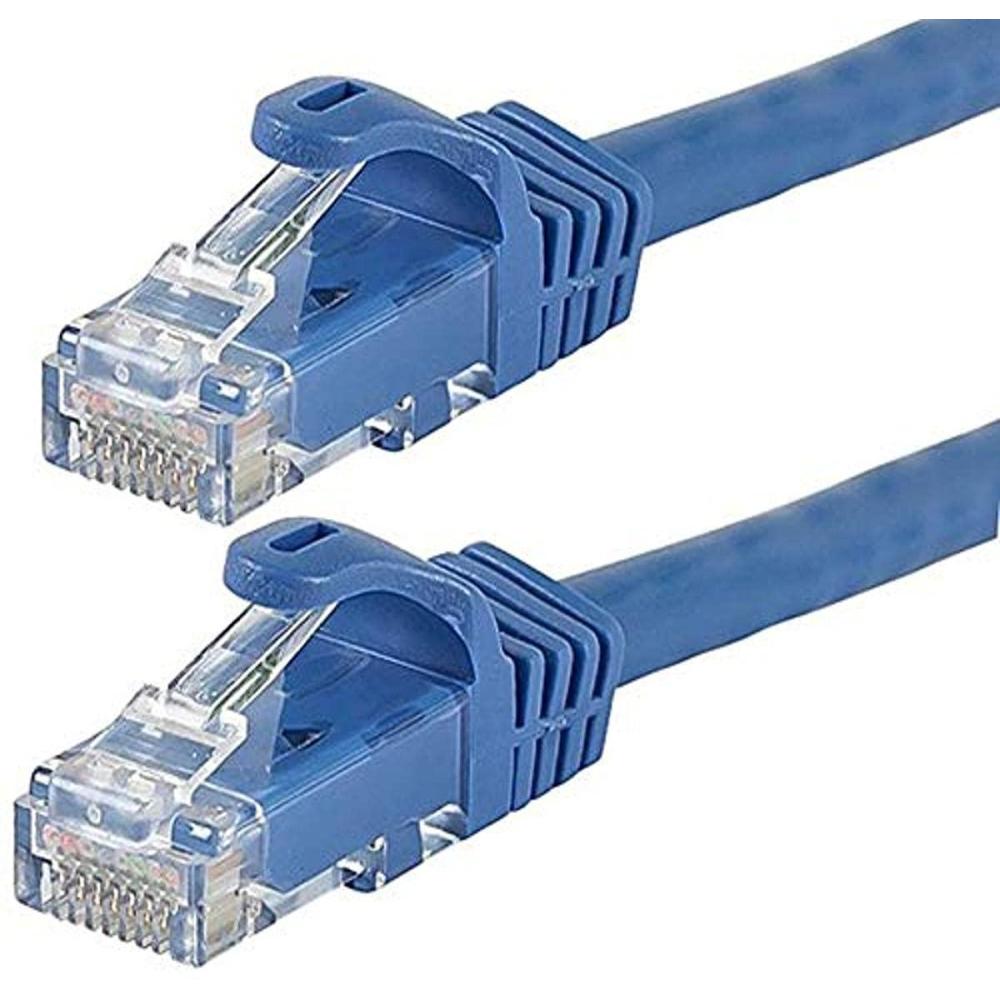 image:imageMonoprice Cat6 6in Blue 12Pk Patch Cable UTP 24AWG 550MHz Pure Bare Copper Snagless RJ45 Flexboot Series Ethernet Cable12