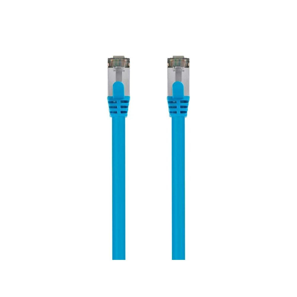 image:imageMonoprice Cat8 50ft Black Patch Cable Double Shielded SFTP 26AWG 2GHz 40G Pure Bare Copper Snagless RJ45 Entegrade Series Ethernet CableBlue