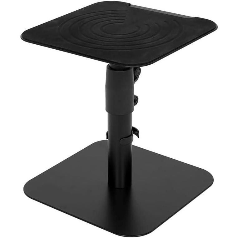 image:imageMonoprice Desktop Freestanding Speaker Stands Pair Adjustable with Cable Management for MediumLarge Bookshelf Studio Monitor Speakers