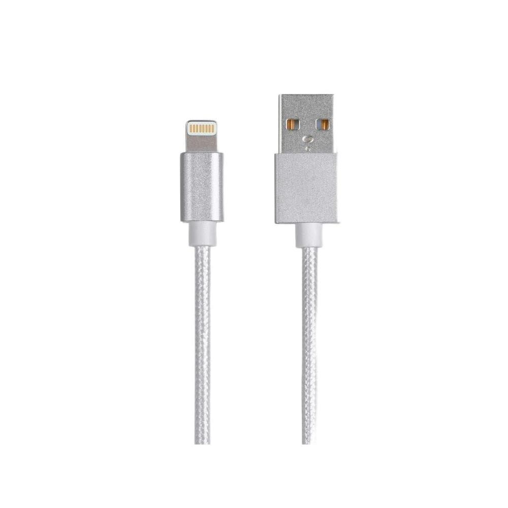 image:imageMonoprice Lightning to USBA Charging Cable  Apple MFi Certified Nylon Braided Jacket 15 Feet Black  Premium SeriesWhite