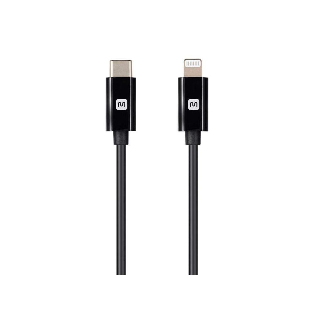 image:imageMonoprice Lightning to USBC Charging Cable  Apple MFi Certified 15 Feet Black  Essential SeriesBlack