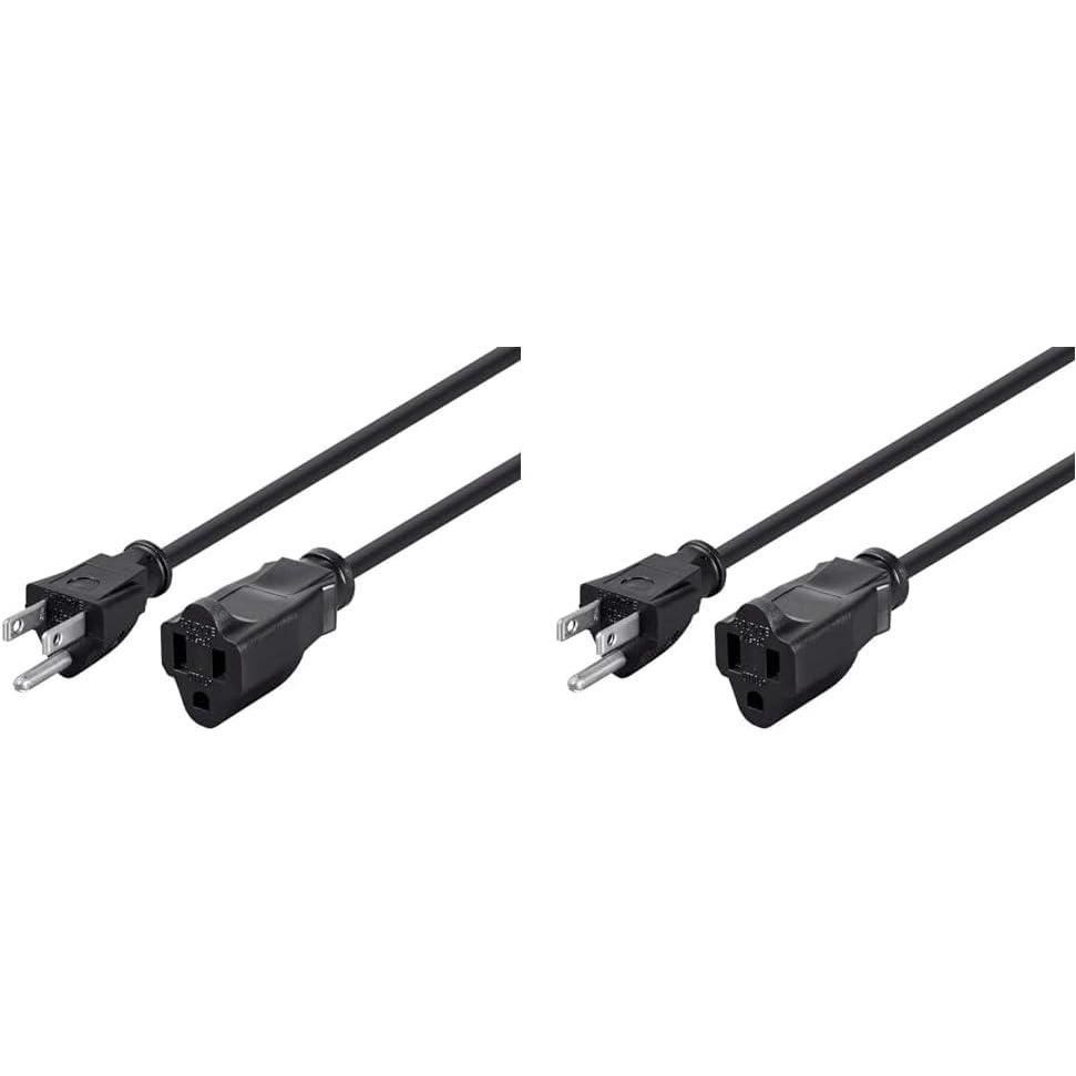 image:imageMonoprice Power Extension Cords 6ft 16AWG and 2ft 16AWG Black