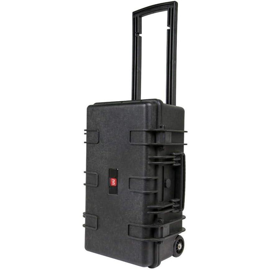 image:imageMonoprice Weatherproof Hard Case 22 x 14 x 10 Inches with Wheels and Customizable Foam Shockproof IP67 Ultraviolet and Impact Resistant Material Black Pure Outdoor CollectionWeatherproof Wheeled Hard Case With Customizable Foam