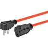 image:imageMonoprice Coiled Power Tool Extension Cord  NEMA 515P to NEMA 515R Expands from 3 Feet to 10 Feet 13 Amp 16AWG Orange