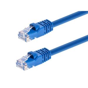 Monoprice 1FT 24AWG Cat5e 350MHz UTP Ethernet Bare Copper Network Cable – Blue(Blue)