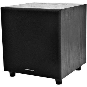 Monoprice 60-Watt Powered Subwoofer – 8 Inch With Auto-On Function, For Studio And Home Theater Black(Subwoofer)