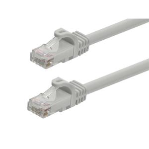 Monoprice Cat6 50ft Black Patch Cable UTP 24AWG 550MHz Pure Bare Copper Snagless RJ45 Flexboot Series Ethernet Cable- Pack of 1(Gray)