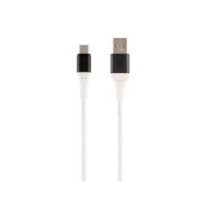 Monoprice USB 2.0 Type-C to Type-A Charge and Sync Cable – 1.5 Feet/3 Feet/6 Feet – Black (3 Pack) Durable, Kevlar-Reinforced Nylon-Braid, for Samsung Galaxy S10 S9 S8 S20 – AtlasFlex Series(White)
