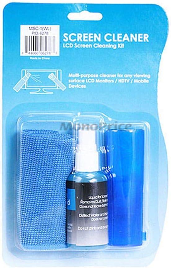 image:imageMonoprice 105176 Universal Screen Cleaner Large Bottle Blister Pack for LCD and Plasma TV all iPad iPhone Galaxy Tab and Smartphones200ml Blister Pack Blue60ml No Logo
