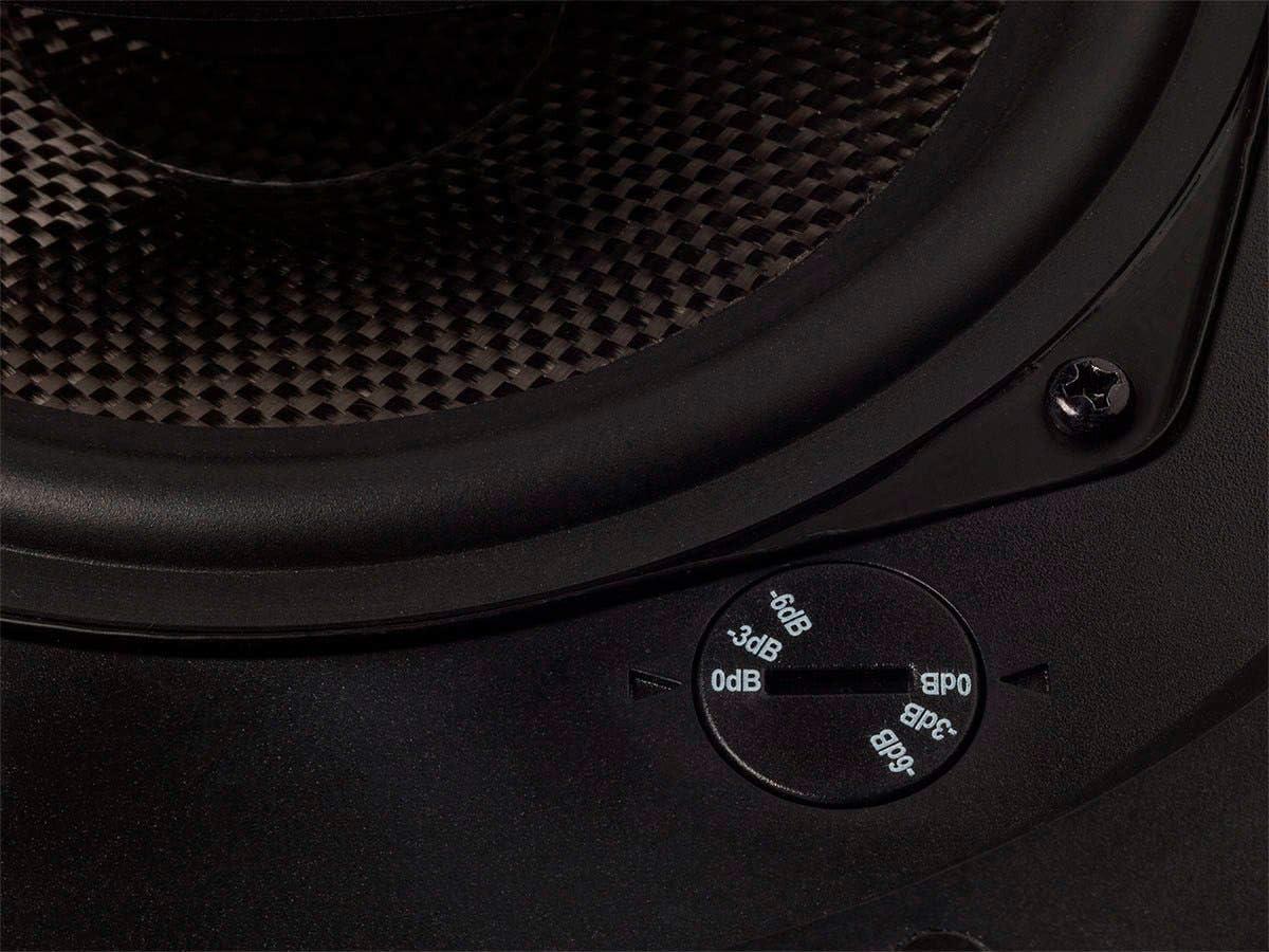 image:imageMonoprice 2Way Carbon Fiber InCeiling Speakers 8Inch With 15 Degree Angled Drivers Pair Black Alpha Series65 Inch