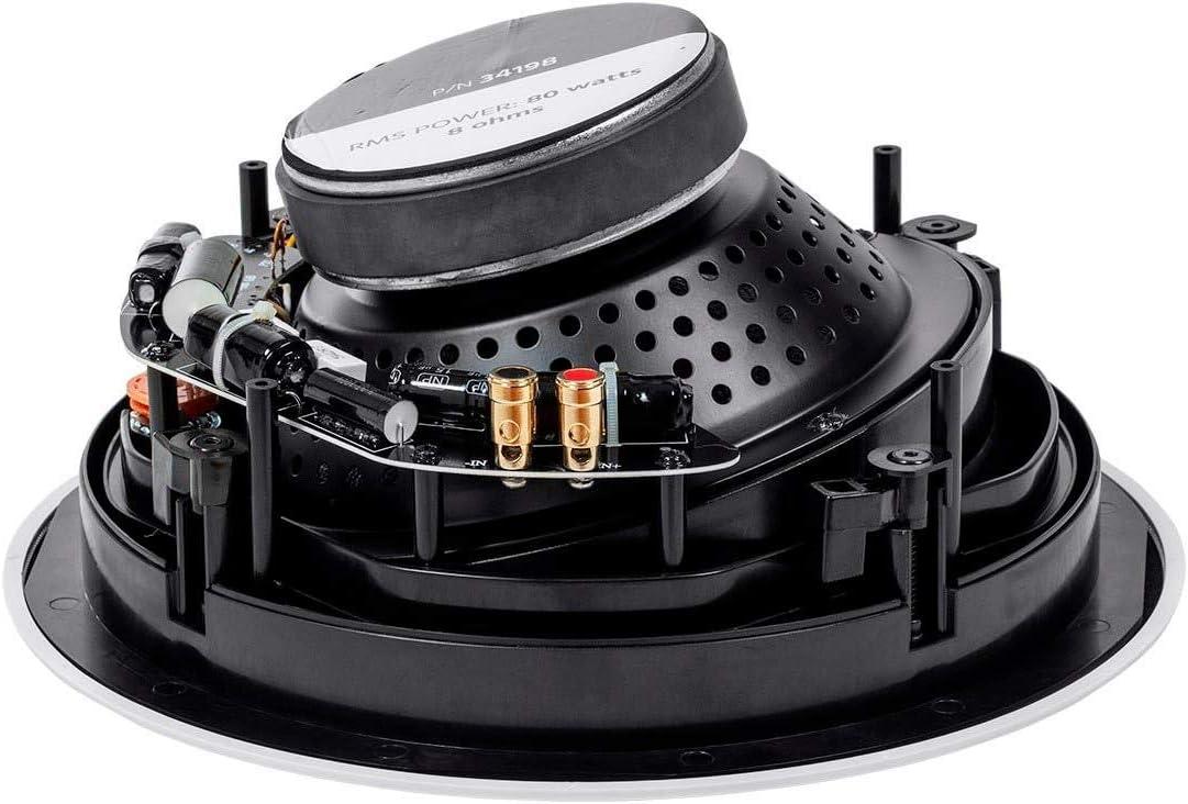 image:imageMonoprice 2Way Carbon Fiber InCeiling Speakers 8Inch With 15 Degree Angled Drivers Pair Black Alpha Series8 Inch