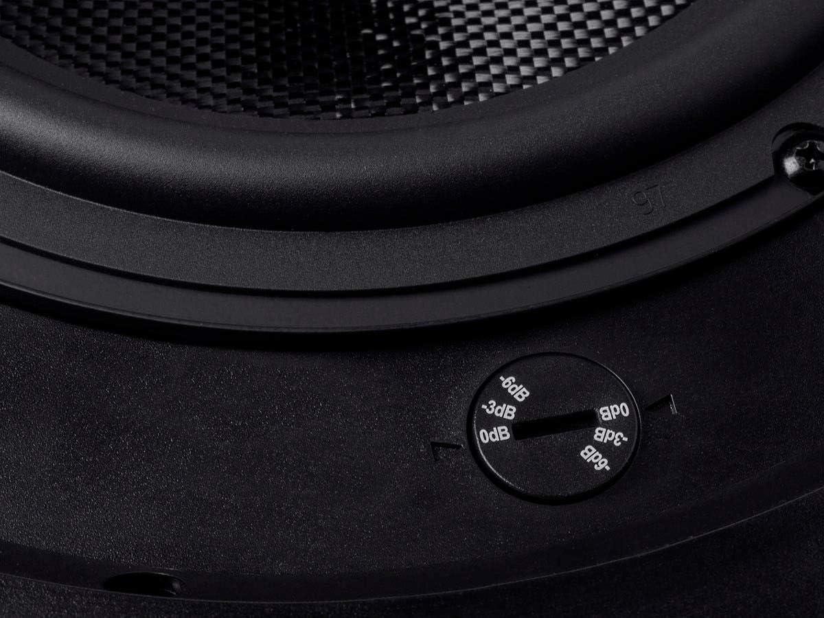 image:imageMonoprice 2Way Carbon Fiber InCeiling Speakers 8Inch With 15 Degree Angled Drivers Pair Black Alpha Series8 Inch