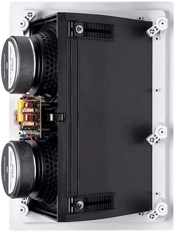 image:imageMonoprice 3Way Carbon Fiber InWall Speakers 65Inch Pair With Magnetic Grille Black Alpha Series2 Way