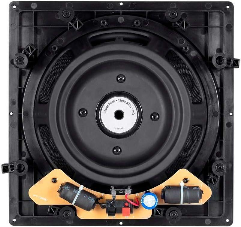 image:imageMonoprice 3Way Carbon Fiber InWall Speakers 65Inch Pair With Magnetic Grille Black Alpha SeriesSubwoofer