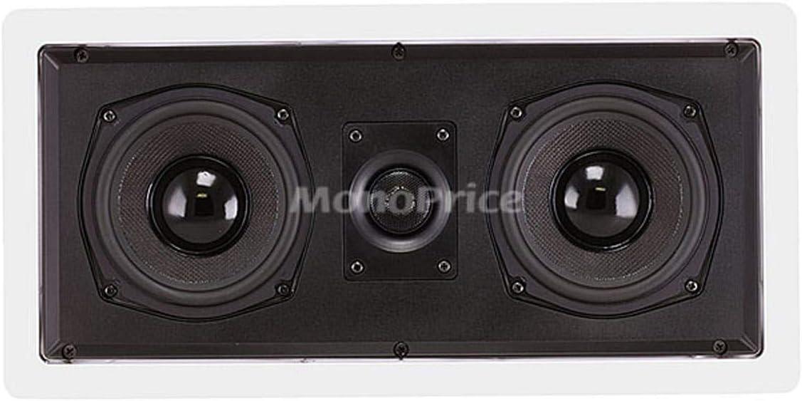image:imageMonoprice 3Way Fiber InWall Speakers 8 Inch Pair With Removable And Paintable Grille Caliber SeriesCenter Channel