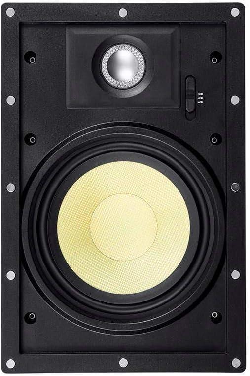 image:imageMonoprice 3Way Fiber InWall Speakers 8 Inch Pair With Removable And Paintable Grille Caliber SeriesSnap Lock