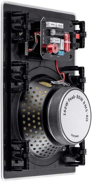 image:imageMonoprice 3Way Fiber InWall Speakers 8 Inch Pair With Removable And Paintable Grille Caliber SeriesSnap Lock