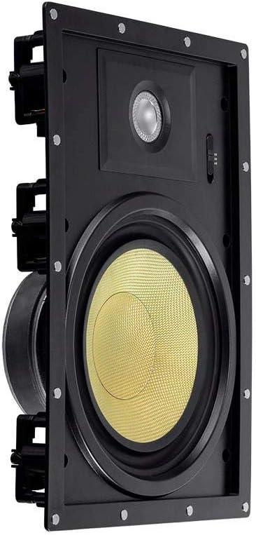 image:imageMonoprice 3Way Fiber InWall Speakers 8 Inch Pair With Removable And Paintable Grille Caliber SeriesSnap Lock