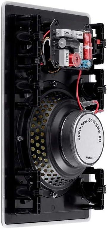 image:imageMonoprice 3Way Fiber InWall Speakers 8 Inch Pair With Removable And Paintable Grille Caliber SeriesSnap Lock
