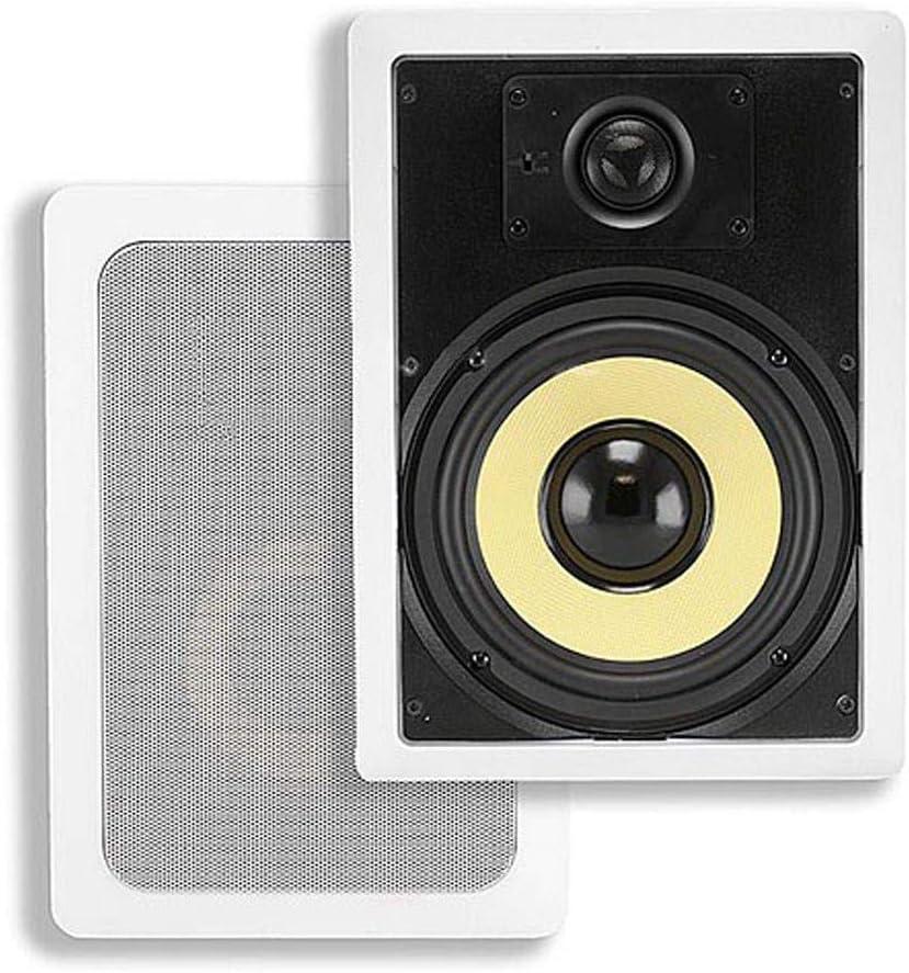 image:imageMonoprice 3Way Fiber InWall Speakers 8 Inch Pair With Removable And Paintable Grille Caliber SeriesStandard