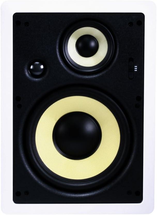 image:imageMonoprice 3Way Fiber InWall Speakers 8 Inch Pair With Removable And Paintable Grille Caliber SeriesStandard