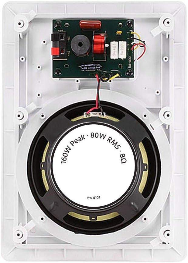 image:imageMonoprice 3Way Fiber InWall Speakers 8 Inch Pair With Removable And Paintable Grille Caliber SeriesStandard