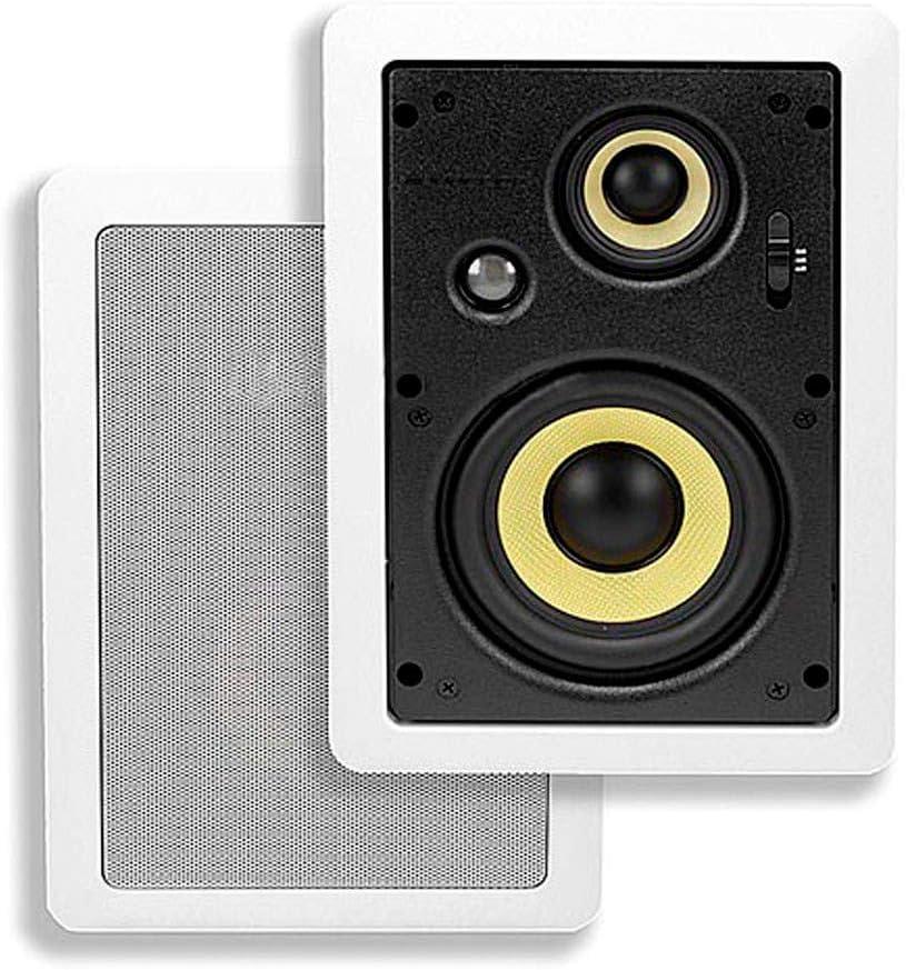 image:imageMonoprice 3Way Fiber InWall Speakers 8 Inch Pair With Removable And Paintable Grille Caliber SeriesStandard