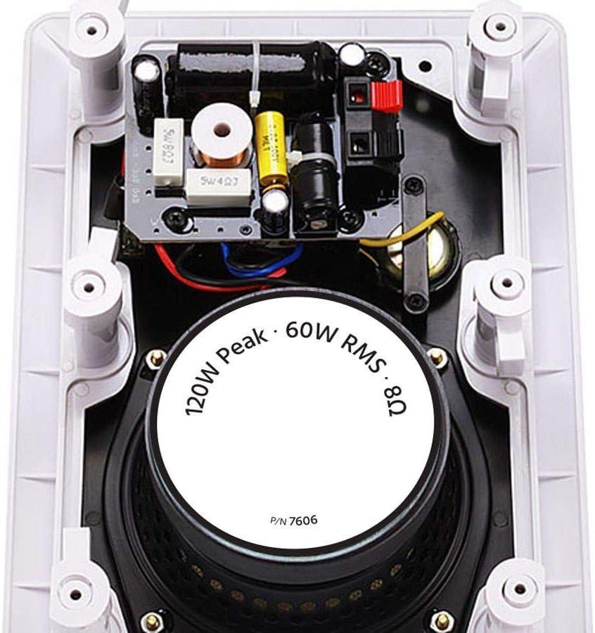 image:imageMonoprice 3Way Fiber InWall Speakers 8 Inch Pair With Removable And Paintable Grille Caliber SeriesStandard