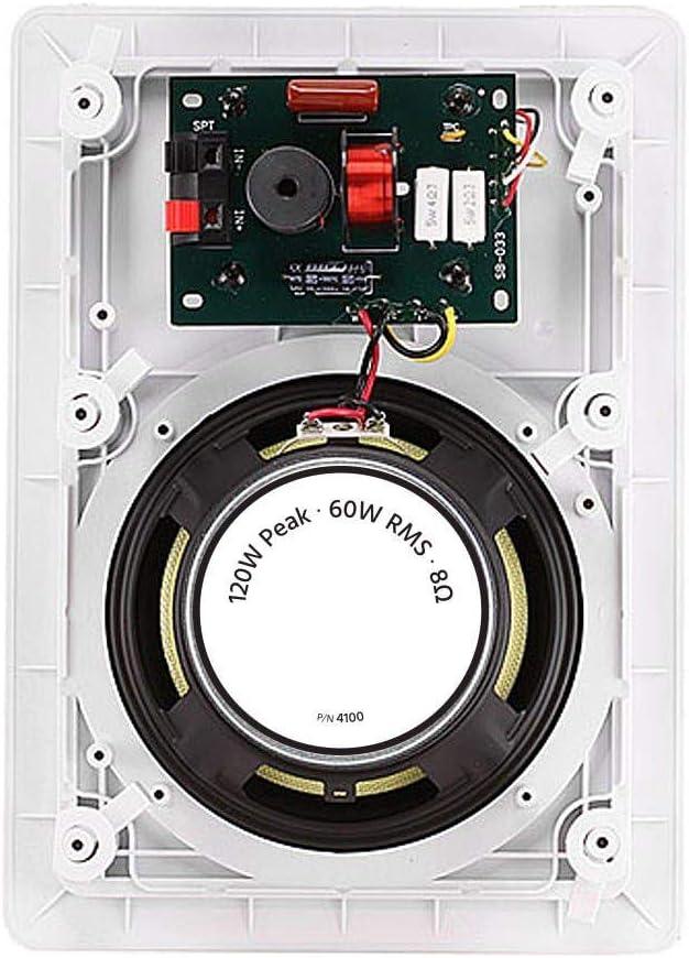image:imageMonoprice 3Way Fiber InWall Speakers 8 Inch Pair With Removable And Paintable Grille Caliber SeriesStandard
